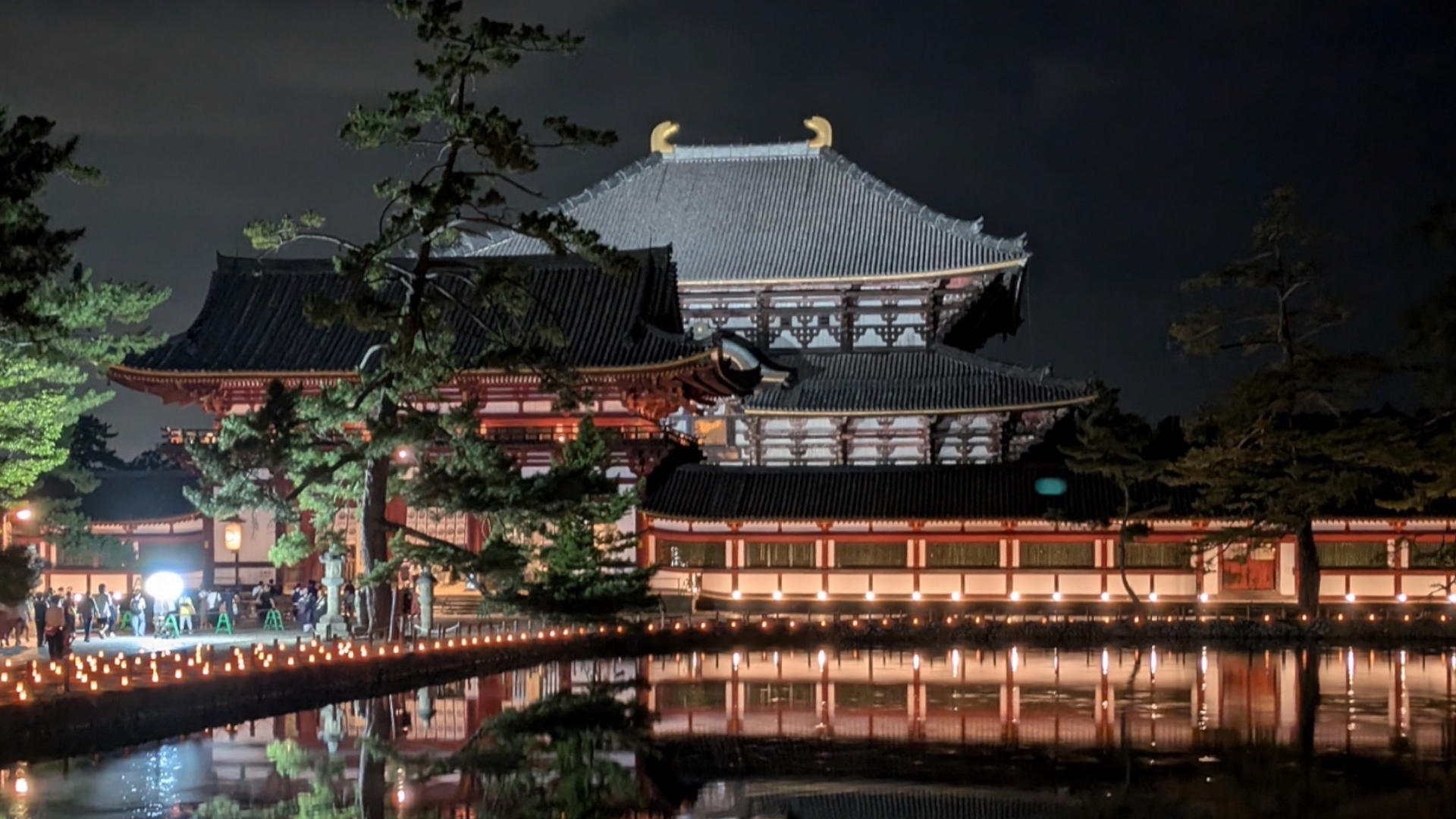 お盆の大仏殿
