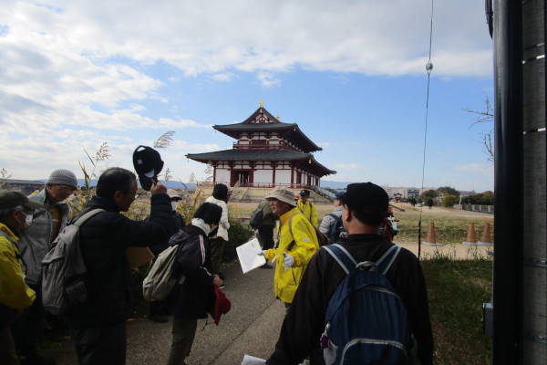 大阪・兵庫・奈良 歴史街道リレーウォーク ゴールの平城宮跡大極殿